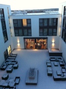 Bloody snow! The view from my hotel room