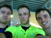 After completing 3rd (Gym) sprint Tri. Tom, me and Crute