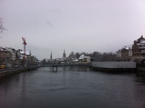 A snowy Zurich
